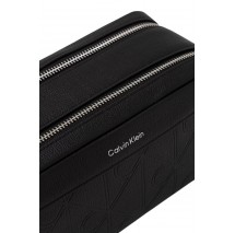 CALVIN KLEIN XL EMBLEM AOP EMBOSS DOPP KIT ΤΣΑΝΤΑ ΑΝΔΡΙΚΗ BLACK