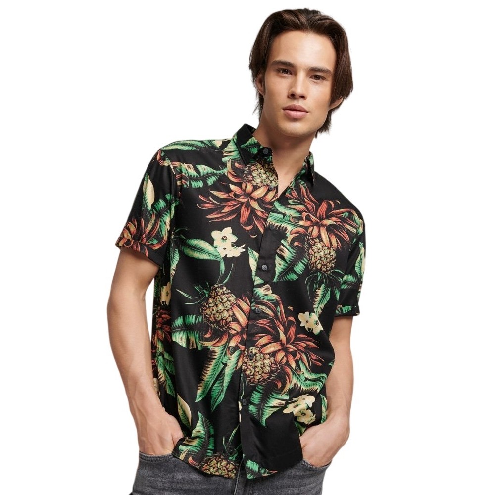 SUPERDRY D2 OVIN VINTAGE HAWAIIAN S/S SHIRT ΠΟΥΚΑΜΙΣΟ ΑΝΔΡΙΚΟ FLORAL