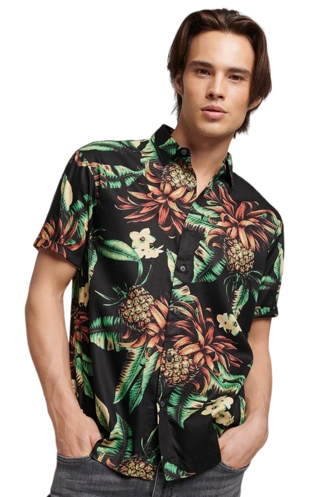 SUPERDRY D2 OVIN VINTAGE HAWAIIAN S/S SHIRT ΠΟΥΚΑΜΙΣΟ ΑΝΔΡΙΚΟ FLORAL