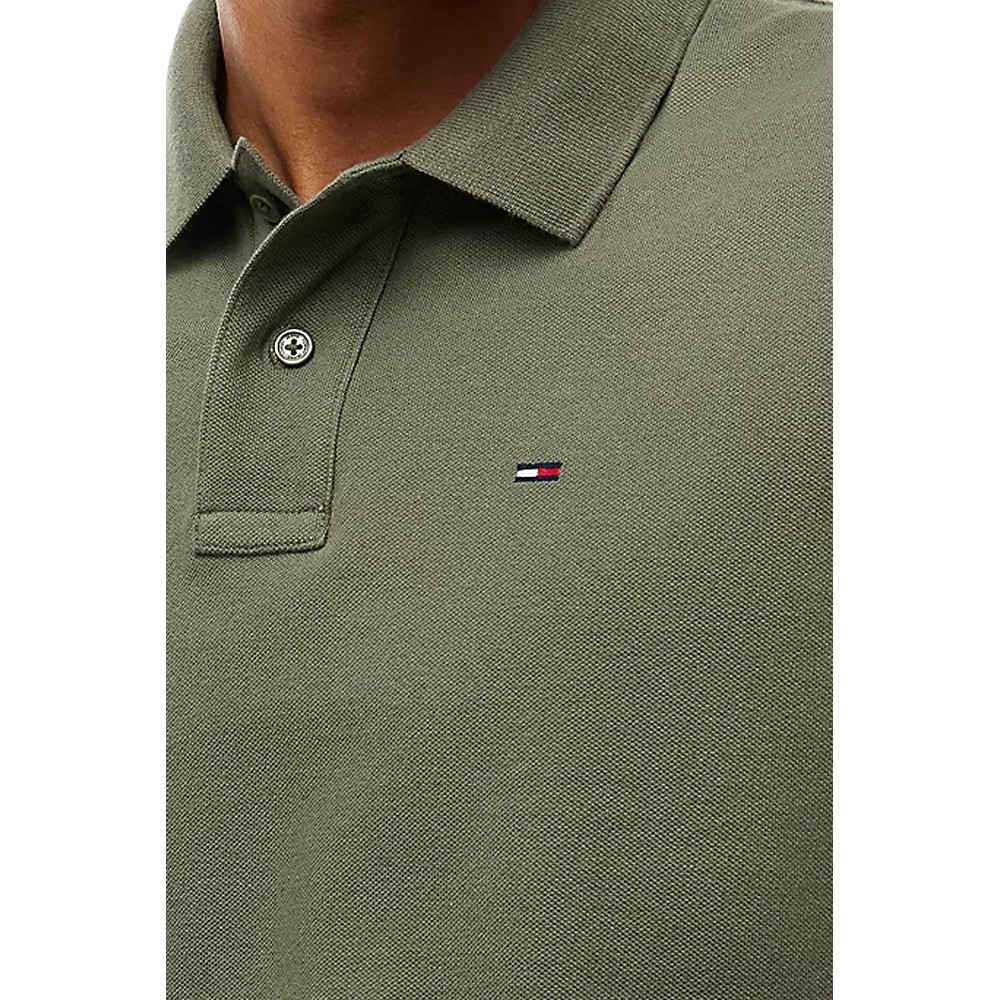TOMMY JEANS REG ESS POLO T-SHIRT ΜΠΛΟΥΖΑ ΜΑΚΡΥΜΑΝΙΚΗ ΑΝΔΡΙΚΗ MILITARY GREEN