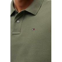 TOMMY JEANS REG ESS POLO T-SHIRT ΜΠΛΟΥΖΑ ΜΑΚΡΥΜΑΝΙΚΗ ΑΝΔΡΙΚΗ MILITARY GREEN