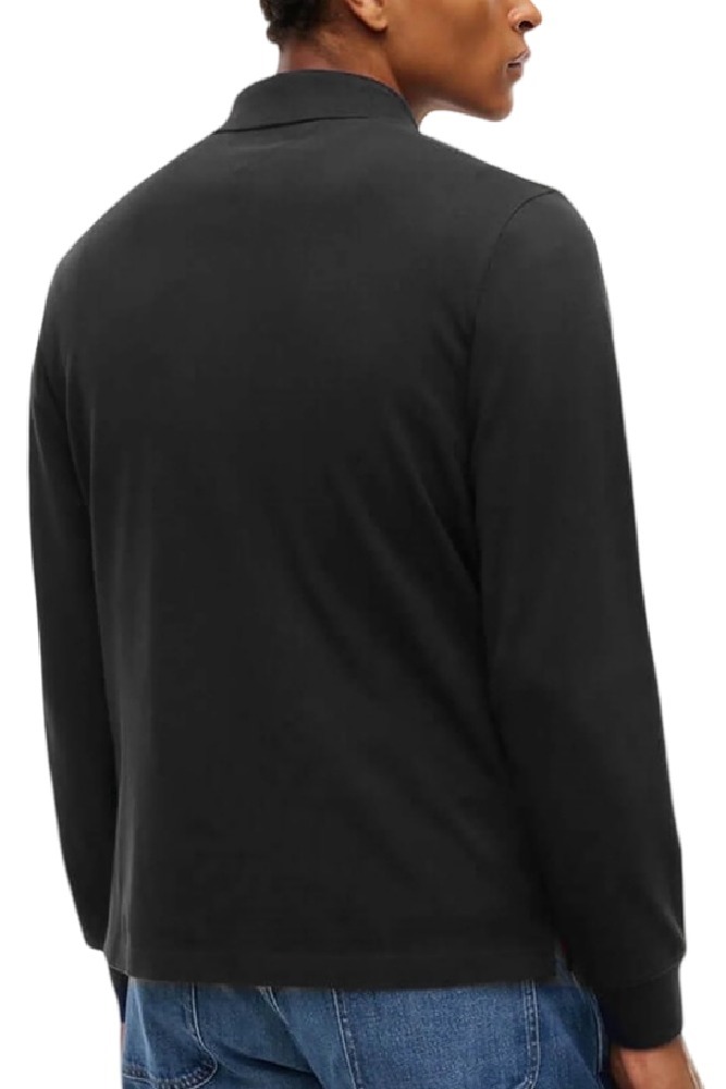 TOMMY JEANS REG ESS POLO T-SHIRT ΜΠΛΟΥΖΑ ΜΑΚΡΥΜΑΝΙΚΗ ΑΝΔΡΙΚΗ BLACK