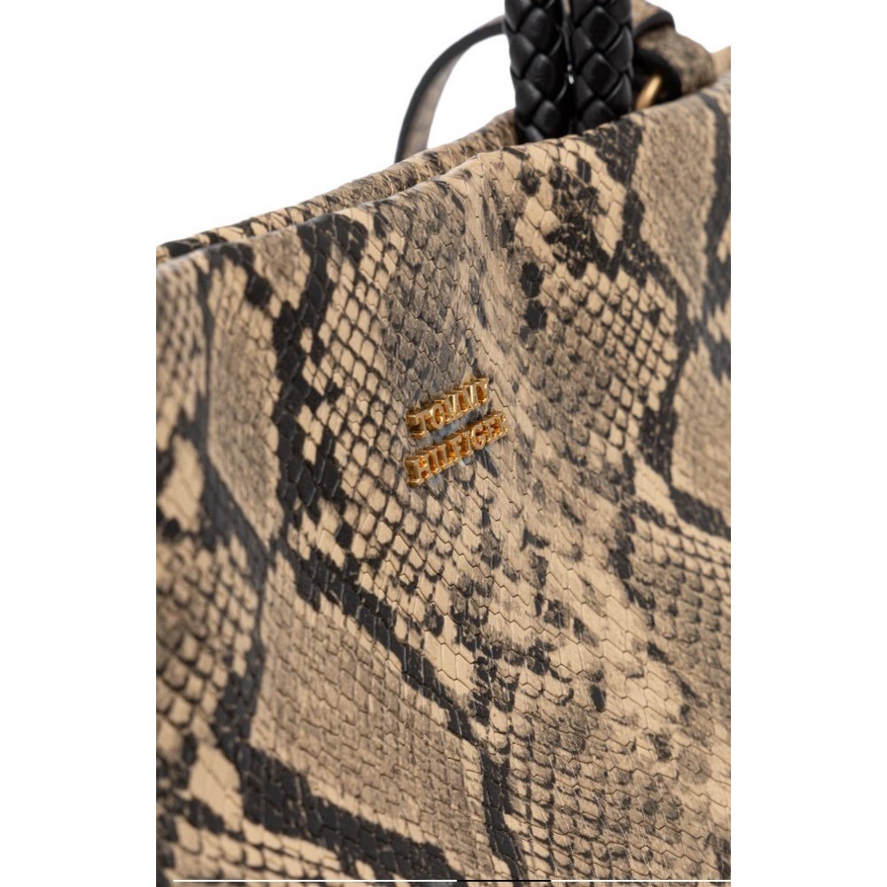 TOMMY HILFIGER MARINA BUCKET LEATHER SNAKE ΤΣΑΝΤΑ ΓΥΝΑΙΚΕΙΑ SNAKE PRINT