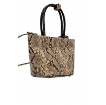 TOMMY HILFIGER MARINA BUCKET LEATHER SNAKE ΤΣΑΝΤΑ ΓΥΝΑΙΚΕΙΑ SNAKE PRINT