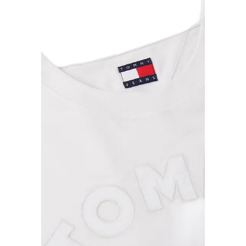 TOMMY JEANS RLX GMD VARSITY T-SHIRT ΜΠΛΟΥΖΑ ΓΥΝΑΙΚΕΙΑ OFF WHITE