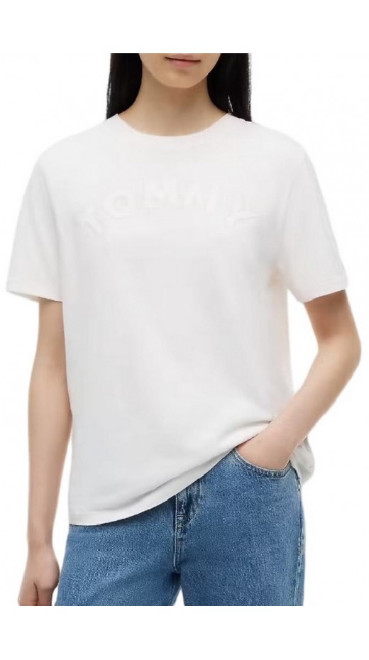 TOMMY JEANS RLX GMD VARSITY T-SHIRT ΜΠΛΟΥΖΑ ΓΥΝΑΙΚΕΙΑ OFF WHITE