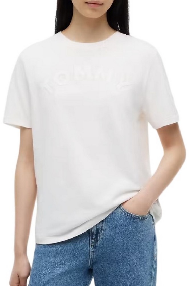 TOMMY JEANS RLX GMD VARSITY T-SHIRT ΜΠΛΟΥΖΑ ΓΥΝΑΙΚΕΙΑ OFF WHITE