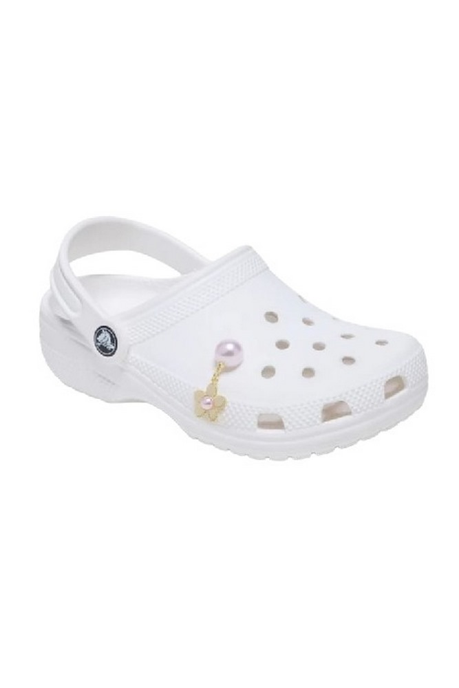 CROCS PINK PEARL AND GOLD FLOWER JIBBITZ CHARMS ΑΞΕΣΟΥΑΡ ΓΥΝΑΙΚΕΙΟ GOLD