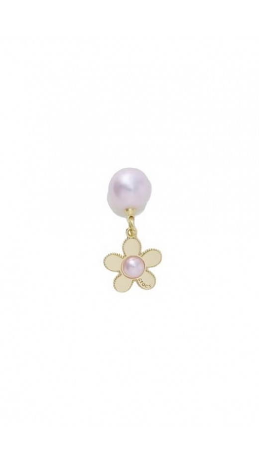 CROCS PINK PEARL AND GOLD FLOWER JIBBITZ CHARMS ΑΞΕΣΟΥΑΡ ΓΥΝΑΙΚΕΙΟ GOLD