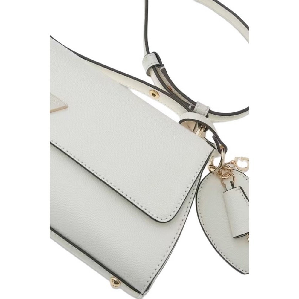 GUESS ISOBEL CONVERTIBLE XBODY FLAP ΤΣΑΝΤΑ ΓΥΝΑΙΚΕΙΑ WHITE