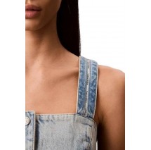 CALVIN KLEIN JEANS DENIM TRUCKER TANK FRESH WATER ΤΟΠ ΓΥΝΑΙΚΕΙΟ BLUΕ DENIM
