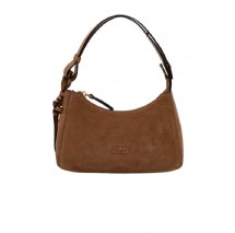 TOMMY HILFIGER STATEMENT MINI SHOULD BAG SUEDE ΤΣΑΝΤΑ ΓΥΝΑΙΚΕΙΑ COGNAC