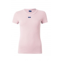 HUGO BOSS JERSEY BABY TEE B T-SHIRT ΜΠΛΟΥΖΑ ΓΥΝΑΙΚΕΙΑ ROSE