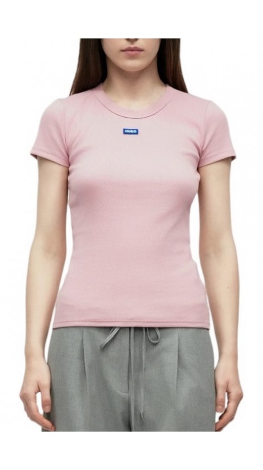 HUGO BOSS JERSEY BABY TEE B T-SHIRT ΜΠΛΟΥΖΑ ΓΥΝΑΙΚΕΙΑ ROSE