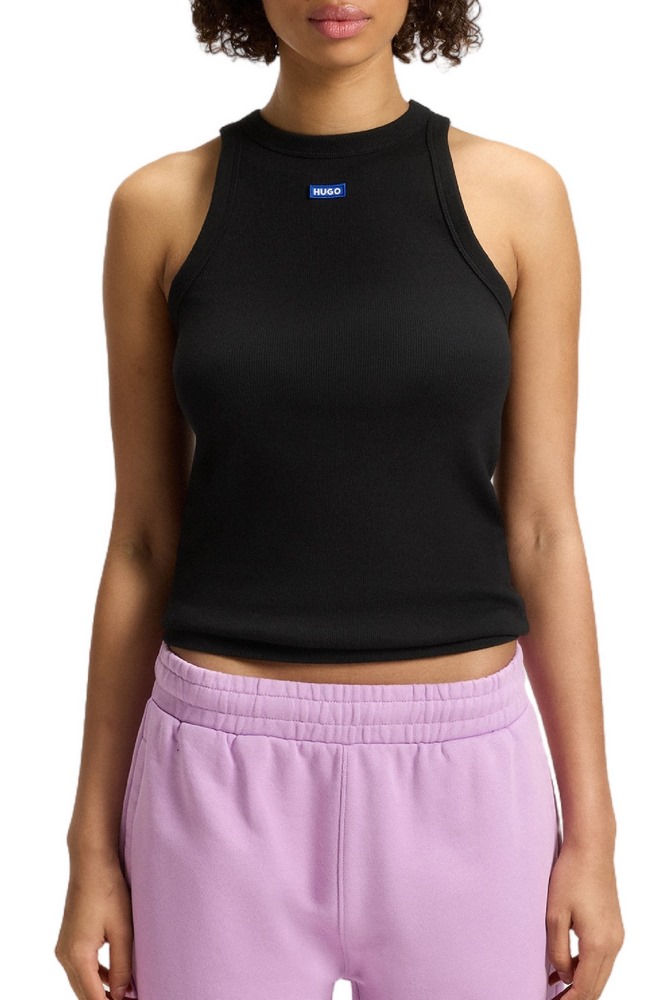 HUGO BOSS JERSEY TOP EASY TANK B ΤΟΠ ΜΠΛΟΥΖΑ ΓΥΝΑΙΚΕΙΑ BLACK