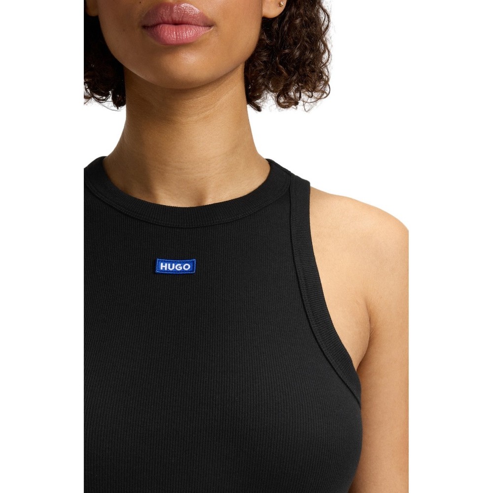 HUGO BOSS JERSEY TOP EASY TANK B ΤΟΠ ΜΠΛΟΥΖΑ ΓΥΝΑΙΚΕΙΑ BLACK