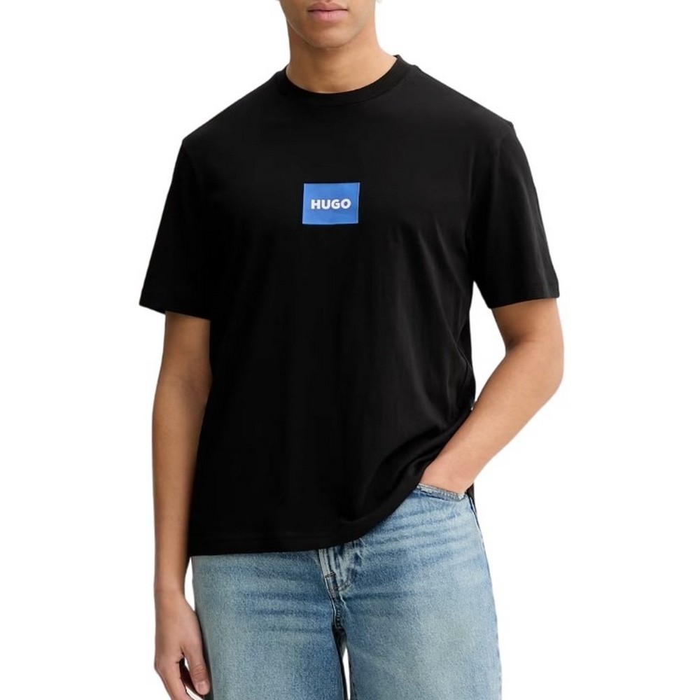 HUGO BOSS JERSEY NAYONIX T-SHIRT ΜΠΛΟΥΖΑ ΑΝΔΡΙΚΗ BLACK