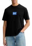 HUGO BOSS JERSEY NAYONIX T-SHIRT ΜΠΛΟΥΖΑ ΑΝΔΡΙΚΗ BLACK