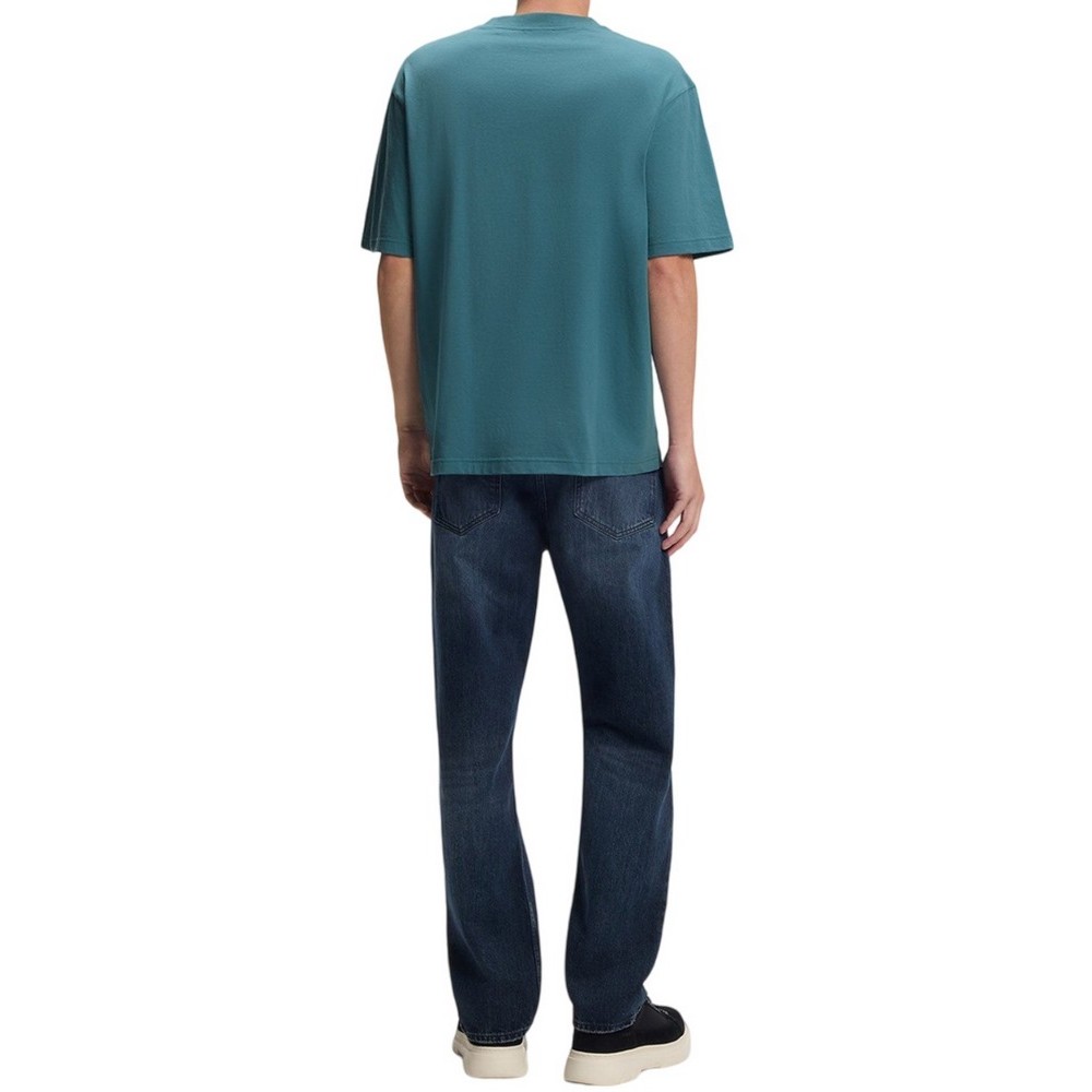 HUGO BOSS JERSEY NAYONIX T-SHIRT ΜΠΛΟΥΖΑ ΑΝΔΡΙΚΗ AQUA