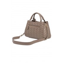 GUESS CHERYL TRIPLE COMP SATCHEL ΤΣΑΝΤΑ ΓΥΝΑΙΚΕΙΑ TAUPE