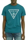 GUESS IRIDESCENT T-SHIRT ΜΠΛΟΥΖΑ ΑΝΔΡΙΚΗ PETROL