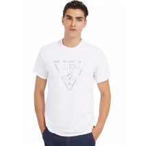 GUESS IRIDESCENT T-SHIRT ΜΠΛΟΥΖΑ ΑΝΔΡΙΚΗ WHITE