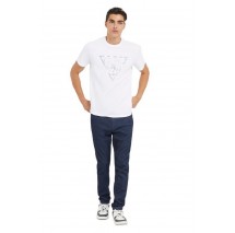 GUESS IRIDESCENT T-SHIRT ΜΠΛΟΥΖΑ ΑΝΔΡΙΚΗ WHITE