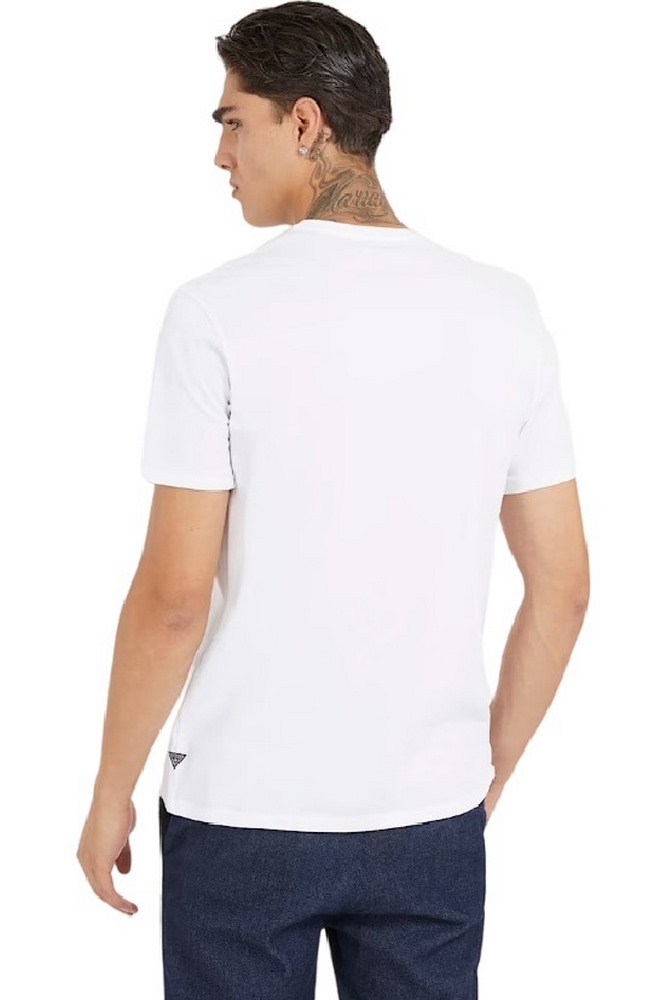 GUESS SSS BSC IRIDESCENT F ΜΠΛΟΥΖΑ ΑΝΔΡΙΚΗ WHITE