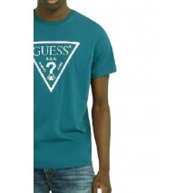 GUESS IRIDESCENT T-SHIRT ΜΠΛΟΥΖΑ ΑΝΔΡΙΚΗ PETROL