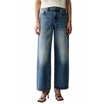 CALVIN KLEIN JEANS LOW RISE BAGGY TINTED AIRWAY ΠΑΝΤΕΛΟΝΙ ΓΥΝΑΙΚΕΙΟ BLUΕ DENIM