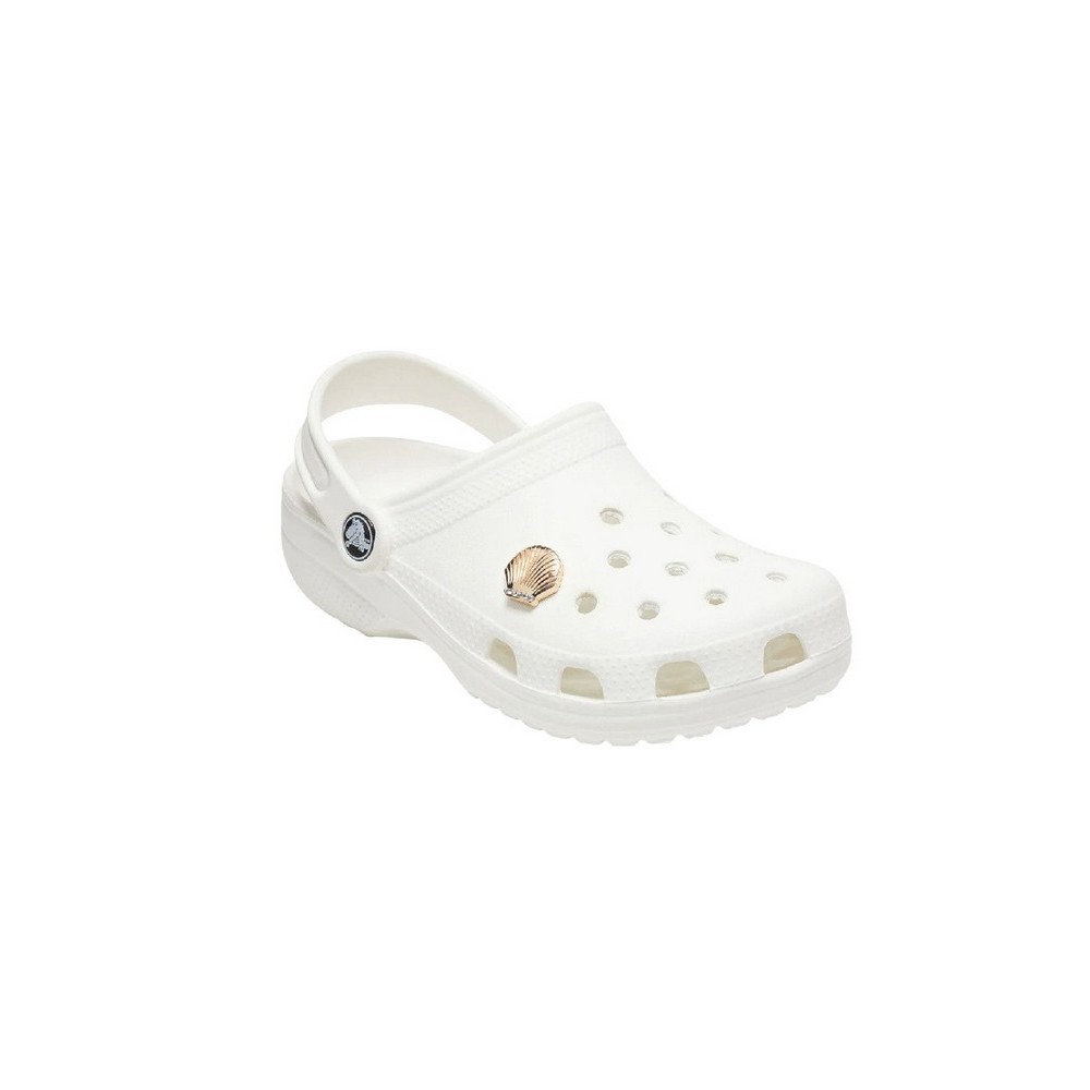 CROCS GOLD SEASHELL ΑΞΕΣΟΥΑΡ JIBBITZ CHARMS ΓΥΝΑΙΚΕΙΟ GOLD
