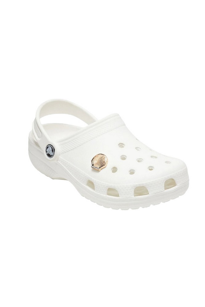 CROCS GOLD SEASHELL ΑΞΕΣΟΥΑΡ JIBBITZ CHARMS ΓΥΝΑΙΚΕΙΟ GOLD