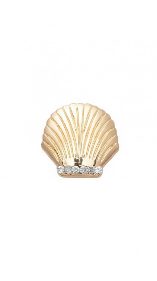 CROCS GOLD SEASHELL ΑΞΕΣΟΥΑΡ JIBBITZ CHARMS ΓΥΝΑΙΚΕΙΟ GOLD