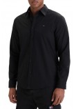 TOMMY JEANS REG POPLIN SHIRT ΠΟΥΚΑΜΙΣΟ ΑΝΔΡΙΚΟ BLACK