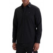 TOMMY JEANS REG POPLIN SHIRT ΠΟΥΚΑΜΙΣΟ ΑΝΔΡΙΚΟ BLACK