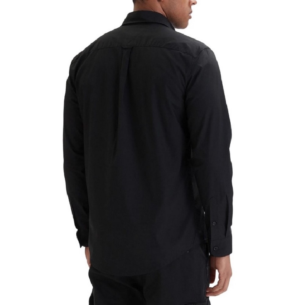 TOMMY JEANS REG POPLIN SHIRT ΠΟΥΚΑΜΙΣΟ ΑΝΔΡΙΚΟ BLACK