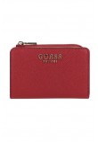 GUESS LAUREL II SLG ZIP ARND CRD CSE ΠΟΡΤΟΦΟΛΙ ΓΥΝΑΙΚΕΙΟ RED