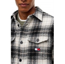 TOMMY JEANS CHECK OVERSHIRT EXT ΠΟΥΚΑΜΙΣΟ ΑΝΔΡΙΚΟ BLACK