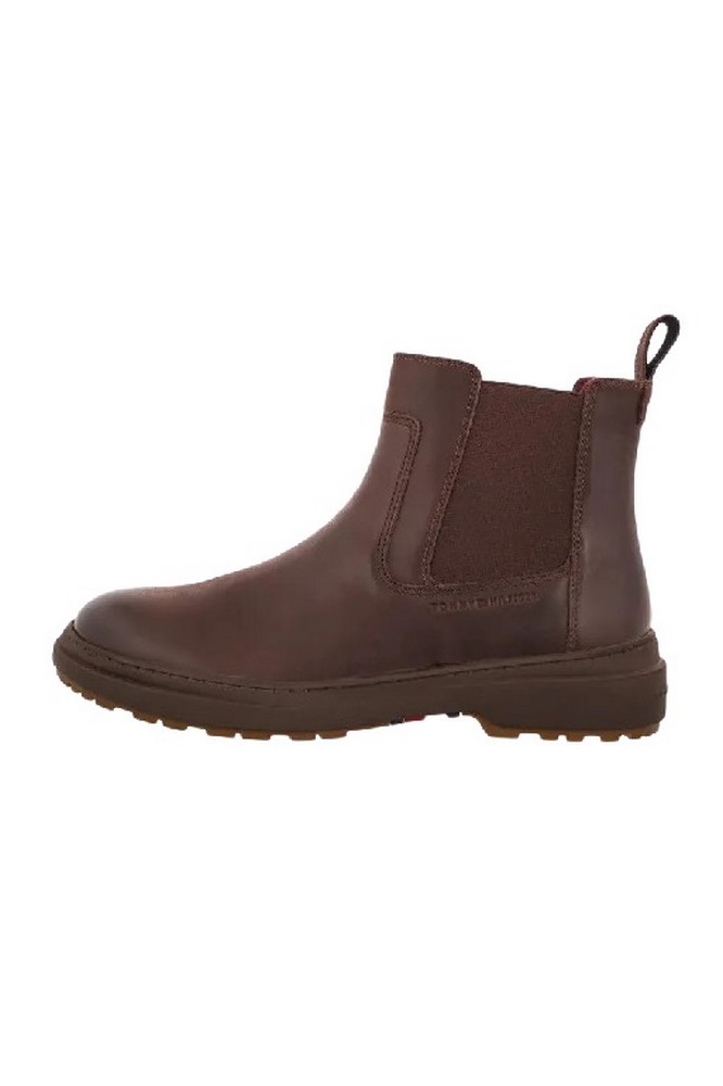 TOMMY HILFIGER OUTDOOR WARM LTH CHEL ΠΑΠΟΥΤΣΙ ΑΝΔΡΙΚΟ DARK BROWN