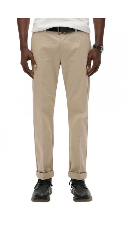 SUPERDRY D1 PREMIUM REGULAR CHINO ΠΑΝΤΕΛΟΝΙ ΑΝΔΡΙΚΟ GREY