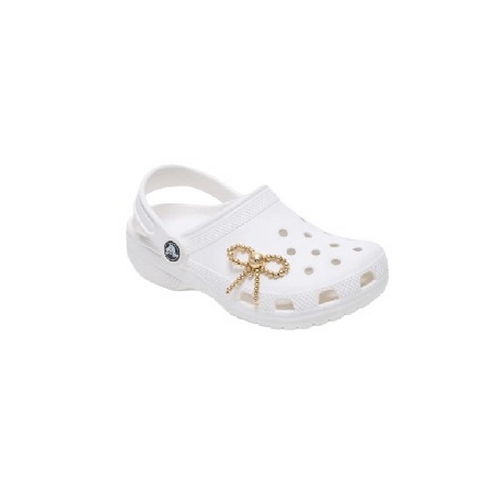 CROCS GOLD BEADED BOW JIBBITZ CHARMS ΑΞΕΣΟΥΑΡ ΓΥΝΑΙΚΕΙΟ GOLD