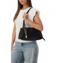 GUESS DEVON SHOULDER SATCHEL ΤΣΑΝΤΑ ΓΥΝΑΙΚΕΙΑ BLACK