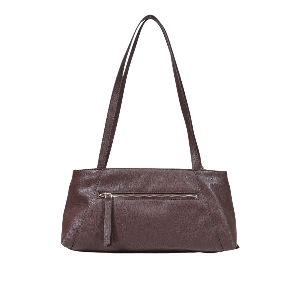 GUESS DEVON SHOULDER SATCHEL ΤΣΑΝΤΑ ΓΥΝΑΙΚΕΙΑ BROWN