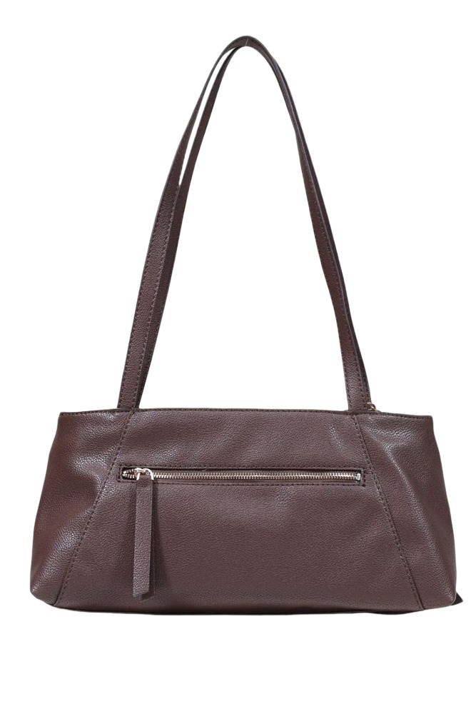 GUESS DEVON SHOULDER SATCHEL ΤΣΑΝΤΑ ΓΥΝΑΙΚΕΙΑ BROWN