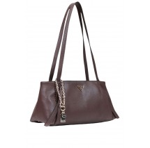GUESS DEVON SHOULDER SATCHEL ΤΣΑΝΤΑ ΓΥΝΑΙΚΕΙΑ BROWN