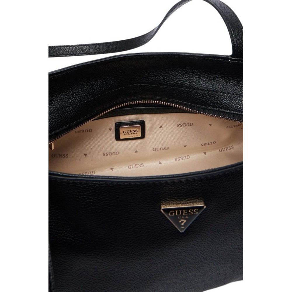 GUESS DEVON SHOULDER SATCHEL ΤΣΑΝΤΑ ΓΥΝΑΙΚΕΙΑ BLACK
