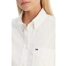 TOMMY JEANS ESSENTIAL CROP SHIRT ΠΟΥΚΑΜΙΣΟ ΓΥΝΑΙΚΕΙΟ ECRU