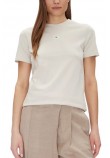 CALVIN KLEIN JEANS WOVEN LABEL REGULAR TEE T-SHIRT ΜΠΛΟΥΖΑ ΓΥΝΑΙΚΕΙΑ BEIGE