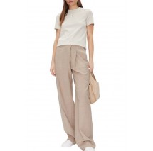 CALVIN KLEIN JEANS WOVEN LABEL REGULAR TEE T-SHIRT ΜΠΛΟΥΖΑ ΓΥΝΑΙΚΕΙΑ BEIGE