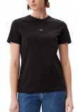 CALVIN KLEIN JEANS WOVEN LABEL REGULAR TEE T-SHIRT ΜΠΛΟΥΖΑ ΓΥΝΑΙΚΕΙΑ BLACK